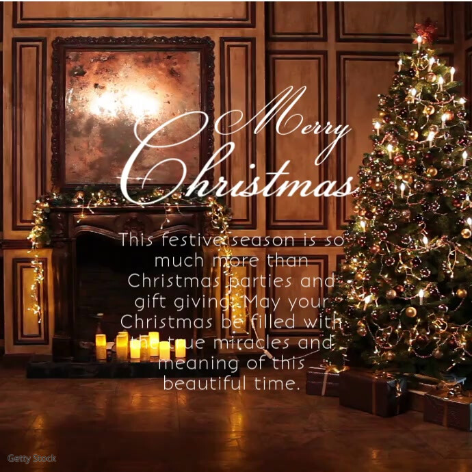 Modello Video Di Auguri Di Auguri Di Natale Pubblicitari Postermywall