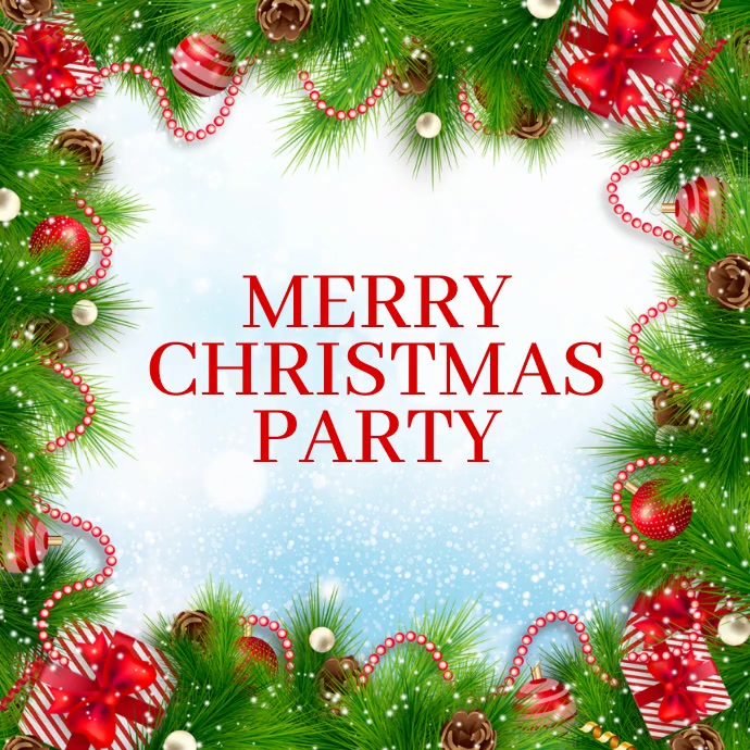 Christmas video template PosterMyWall