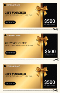Christmas voucher, valentine voucher, event Tabloid template