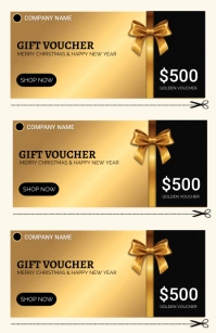 Christmas voucher, valentine voucher, event Tabloide template