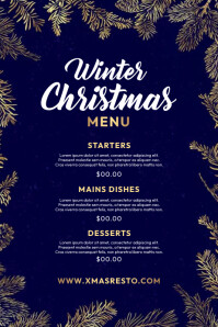 Winter Menu Design Template | PosterMyWall