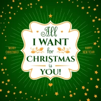 CHRISTMAS WISH BANNER Publicación de Instagram template