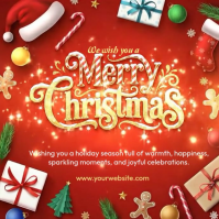 christmas wish Publicación de Instagram template