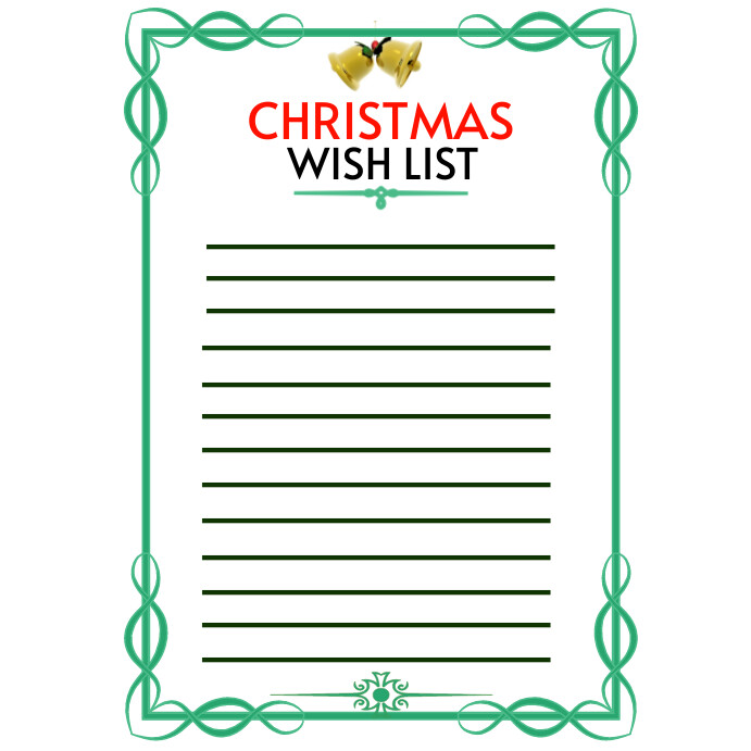 CHRISTMAS WISH LIST 2023 Template PosterMyWall christmas-wish-list-2023-template-postermywall