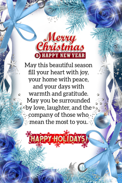 Christmas Wish Message Ad Template | PosterMyWall