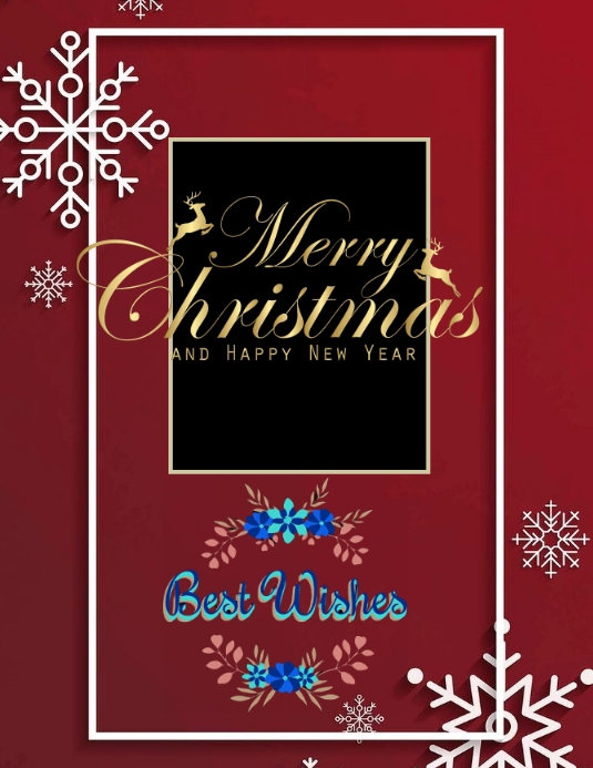 Christmas wishes (1) Pamflet (VSA Brief) template