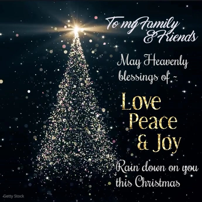 Christmas Wishes Instagram Video Wpis na Instagrama template