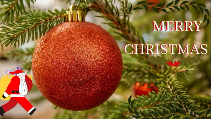 christmas wishes poster template Digital Display (16:9)