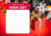 Christmas Wishlist Design Template Cartolina