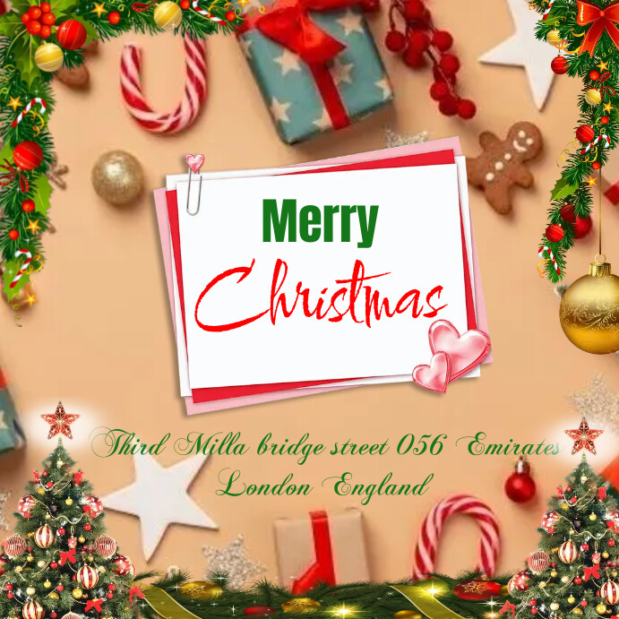 Christmas/Xmas card Template | PosterMyWall