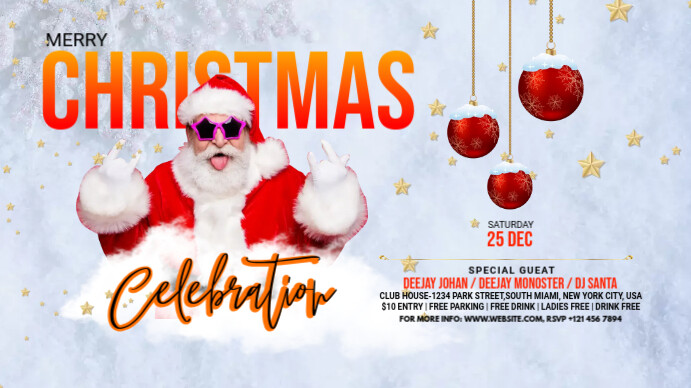 Christmas YouTube Thumbnail YouTube-Miniaturansicht template