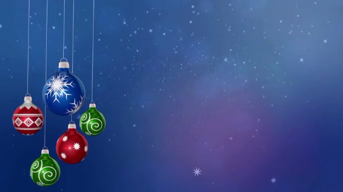 Teams Hintergrund Weihnachten / Schneekugel leere Vorlage auf