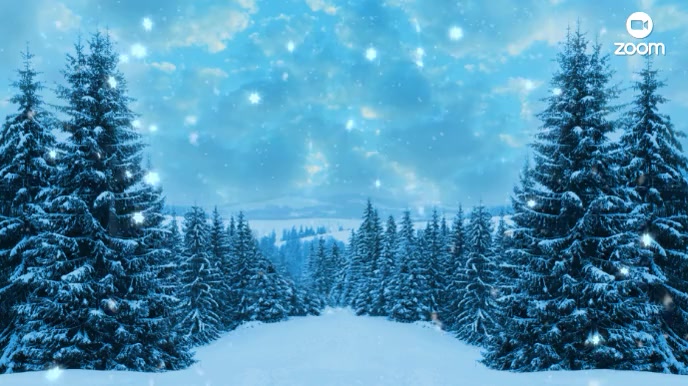 Christmas Zoom Video Conference Background Præsentation (16:9) template