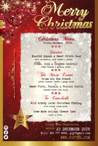 260 Christmas Menu Customizable Design Templates Postermywall