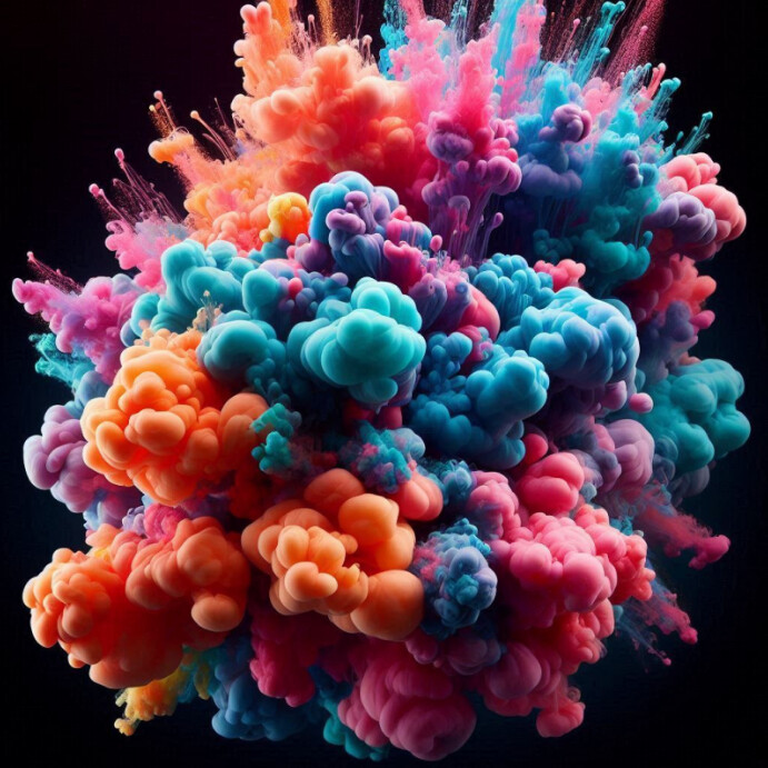 Chromatic bloom Template | PosterMyWall