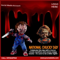 National Chucky Day Design Instagram Post template