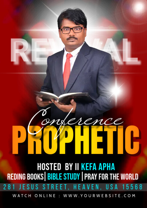 Copy of church, christian, sunday service, prophetic, | PosterMyWall