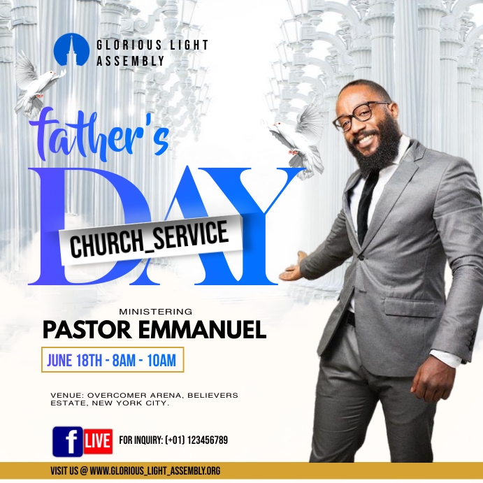 Church, church conference, new year Eve servi Template | PosterMyWall