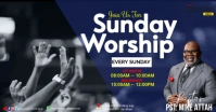 church, concert flyer Facebook Shared Image template