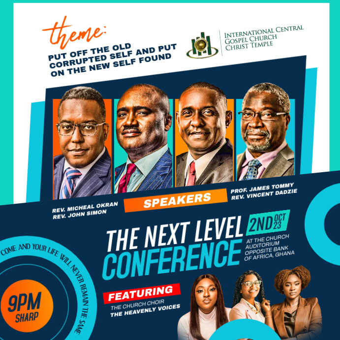 Church, Conference flyer Template | PosterMyWall