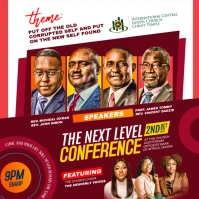 Church, Conference flyer Instagram Post template