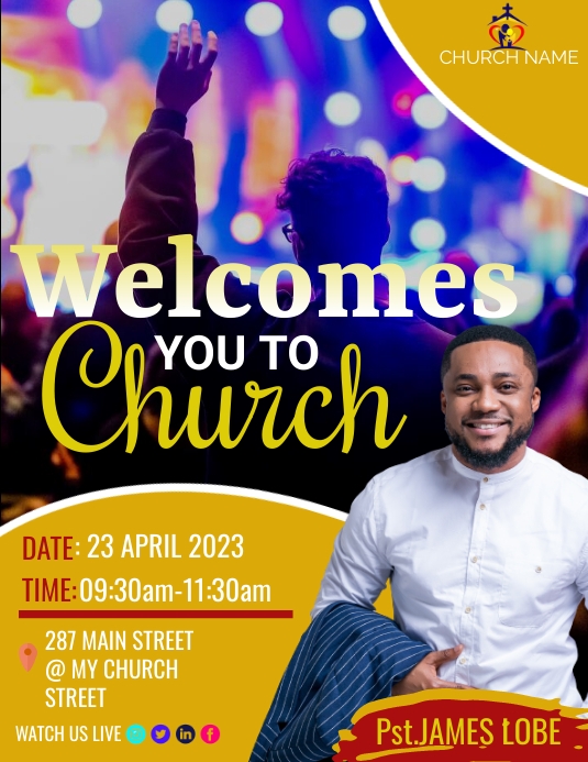 church, event flyer Template | PosterMyWall