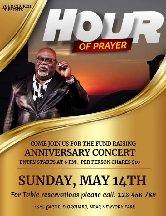 Church, Praise and Worship, revival Template | PosterMyWall