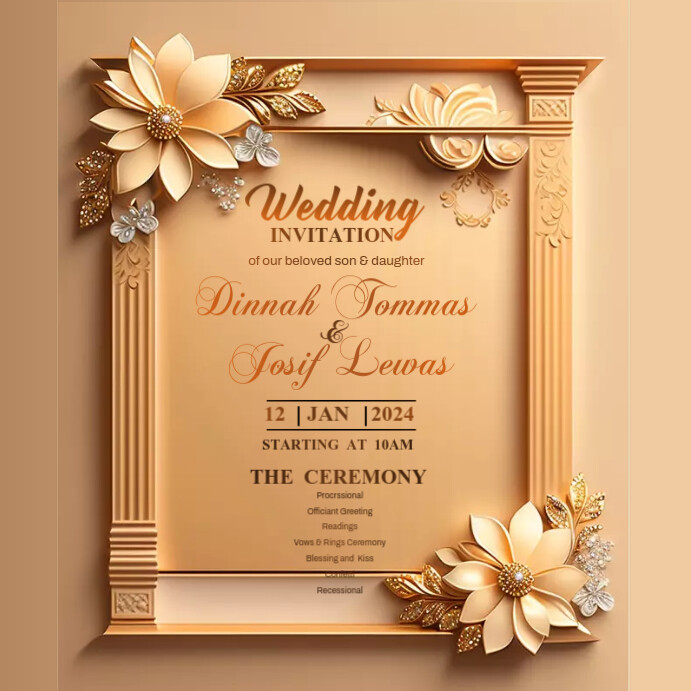 Image 20 for Church Wedding Invitation Card Template