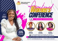 白色 Women's Conference A1 Template