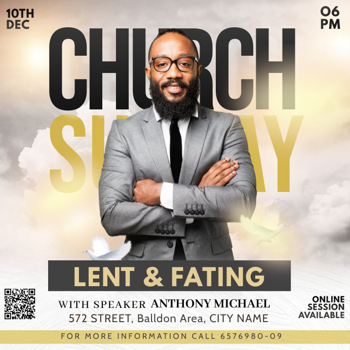 Church,Sermons and lectures Template | PosterMyWall
