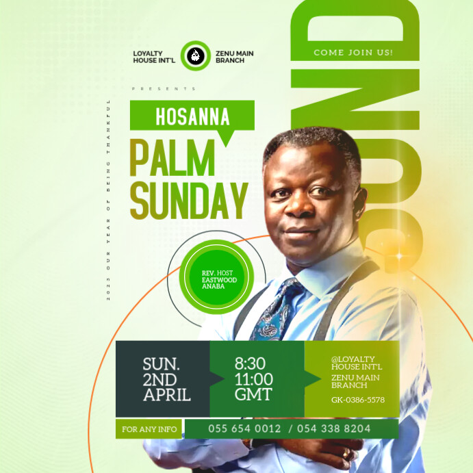 Church, Conference flyer Wpis na Instagrama template