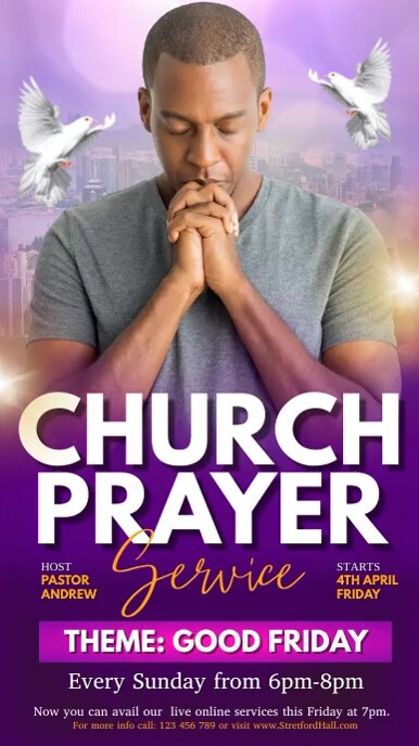 Church, Praise and Worship, he is risen Instagram Story template