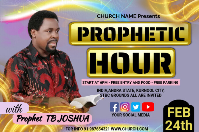Church, sunday service,Prophetic hour, 标签 template