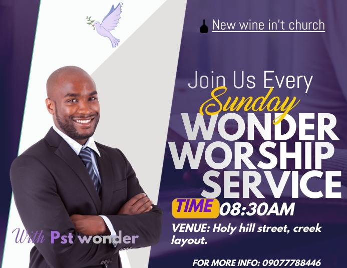 CHURCH (1) Flyer (Letter pang-US) template