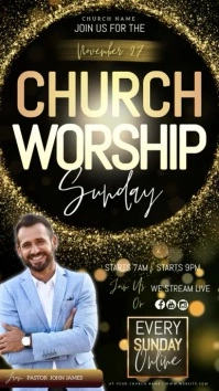 church 21 days of fasting prayer design video Instagram Story template