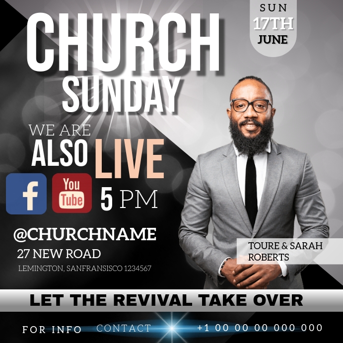Church Advertisement CHURCH AD ADVERTISEMENT ADVERT TEMPLATE | PosterMyWall