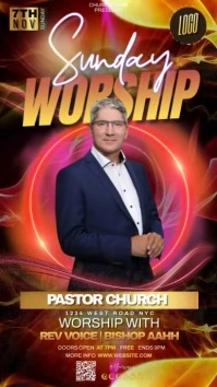 church ad design template instagram story ad