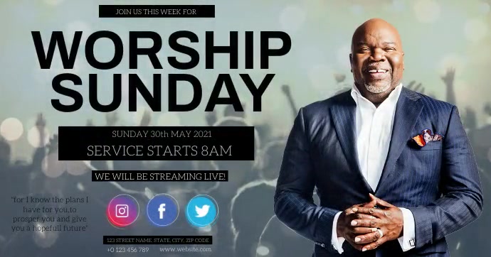 CHURCH AD facebook TEMPLATE | PosterMyWall