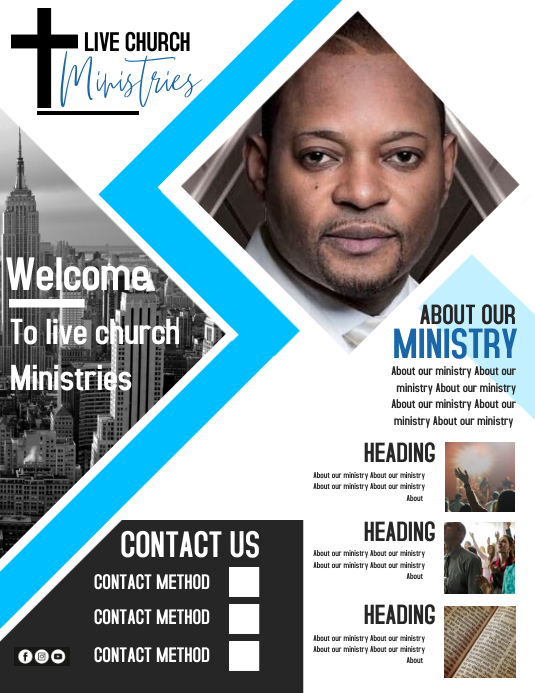 Church Advertisement church ad flyer template | PosterMyWall