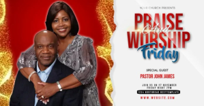 Weiß Praise and Worship Night Facebook Shared Image Template
