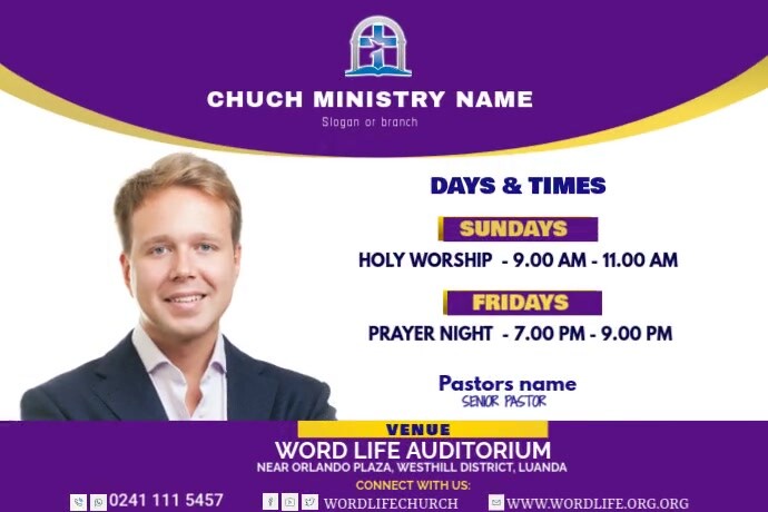 Church Advertisement CHURCH Advert Template | PosterMyWall