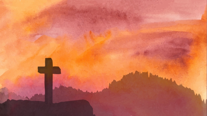 Virtual Background Simple Cross Copy of Church and religion single cross zoom backgro | PosterMyWall