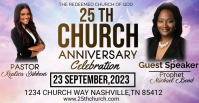 Church Anniversary , conference , pastor , su Facebook Event Cover template