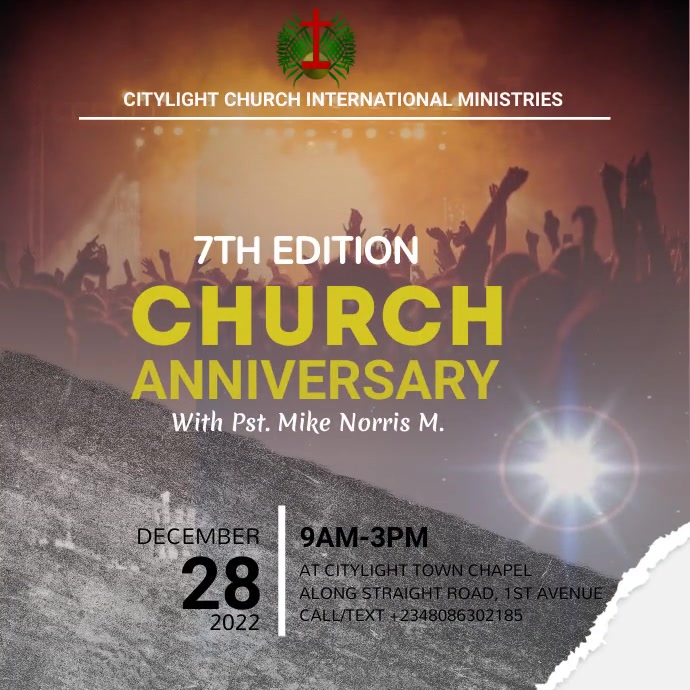 Church Anniversary (1) Template | PosterMyWall