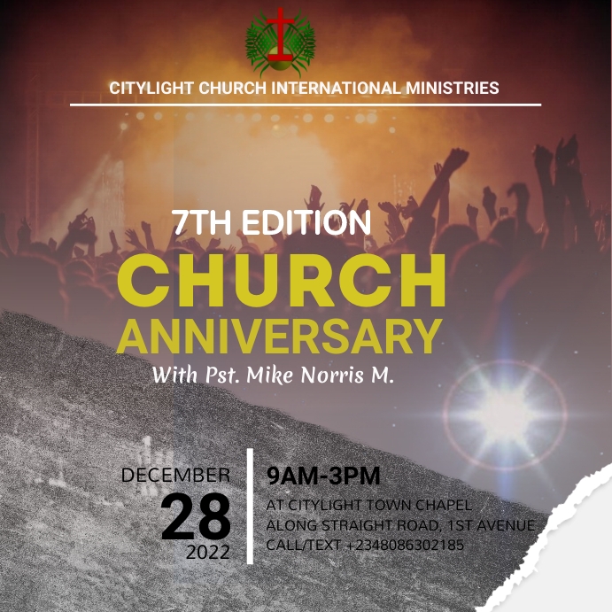 Church Anniversary (1) Template | PosterMyWall