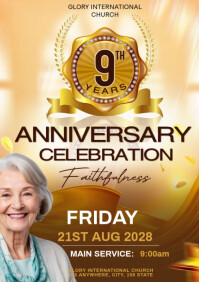 Church Anniversary A3 template
