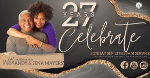 CHURCH ANNIVERSARY BIRTHDAY DESIGN Template Imagen Compartida en Facebook