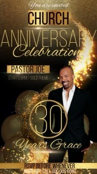 Church Anniversary CELEBRATION Event Template Instagram Story
