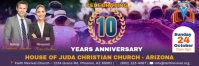 Church Anniversary Celebrations Banner Transparent 2 stopy × 6 stóp template
