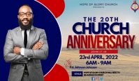 Church anniversary Тег template